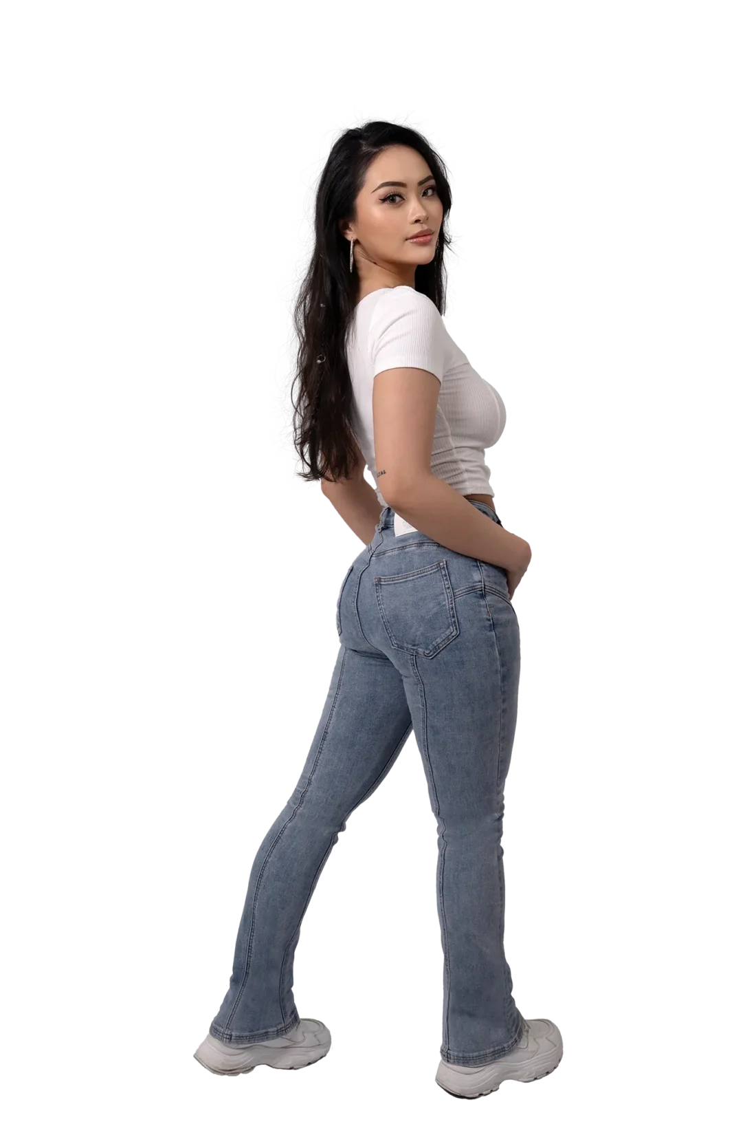 flare fusion denim pants